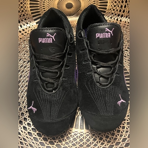 Puma Women's Etoile Black Suede with Lavender Highlights NWOT’s - Picture 9 of 12